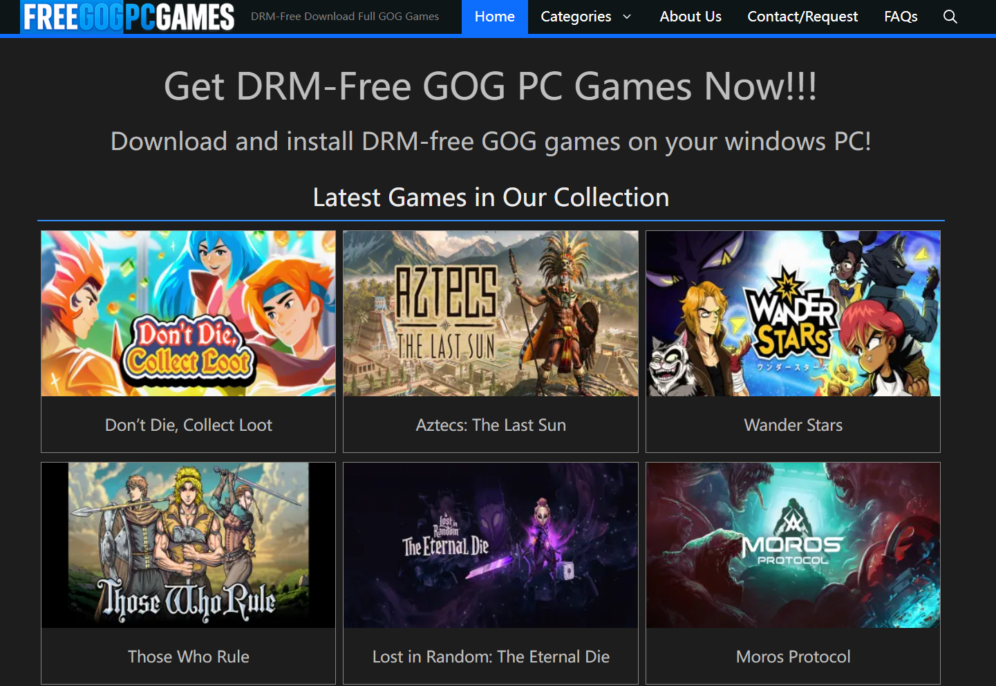 Free GOG PC Games