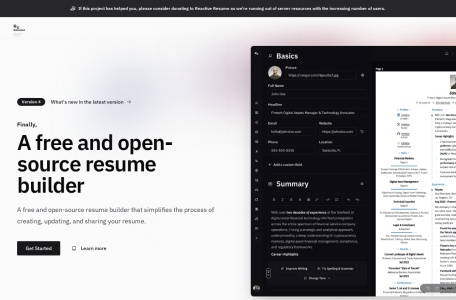 Reactive Resume
