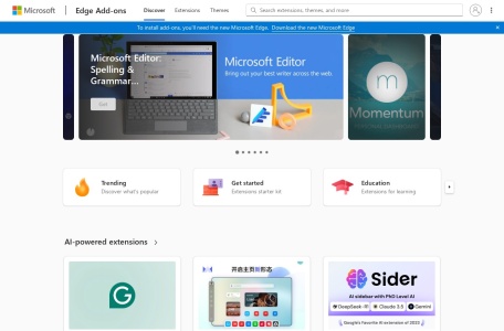 微软EDGE浏览器扩展插件